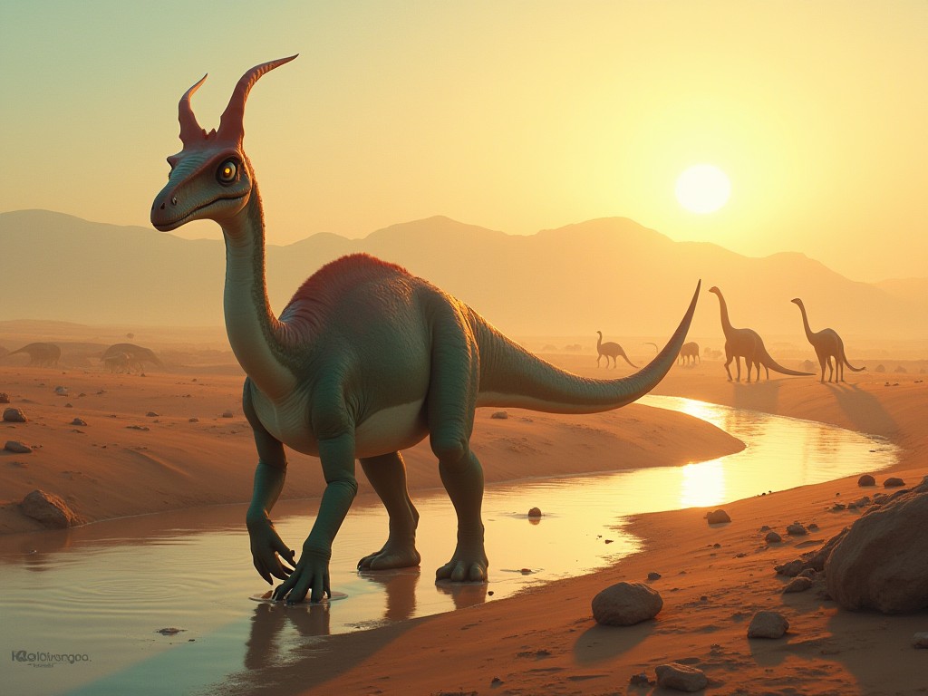 Phát hiện loài khủng long mới kỳ lạ với mào hình lưỡi liêm giữa sa mạc Sahara