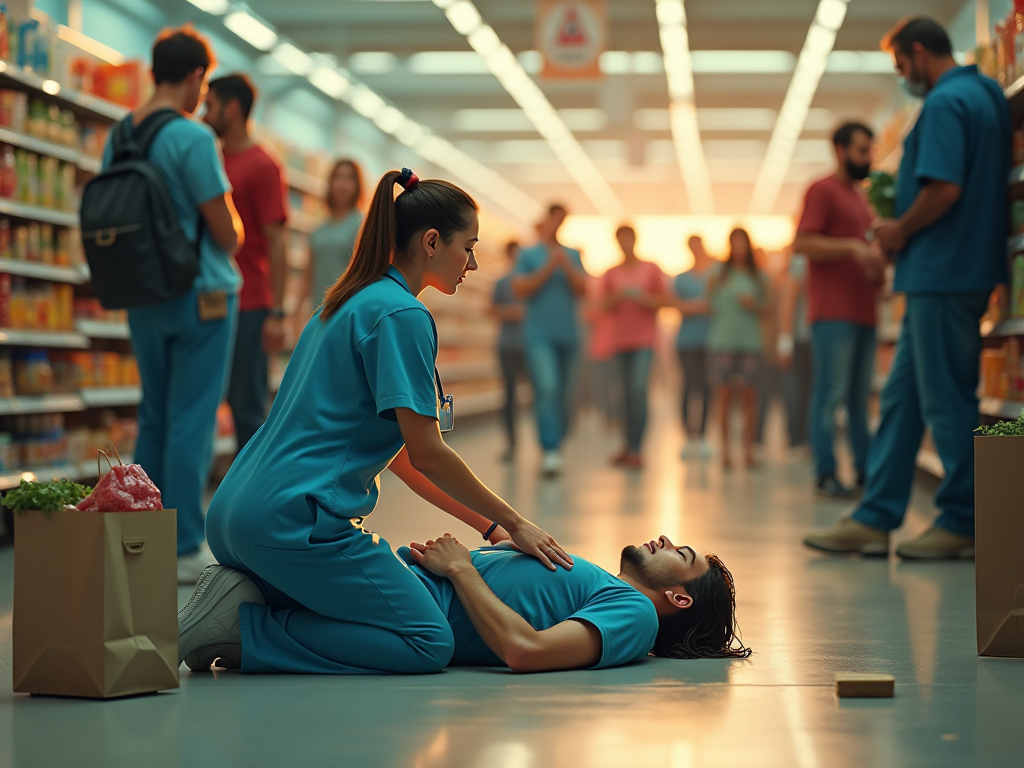 Một cử chỉ nhân ái giữa siêu thị: Điều dưỡng Bạch Mai cứu sống người bảo vệ ngừng tim