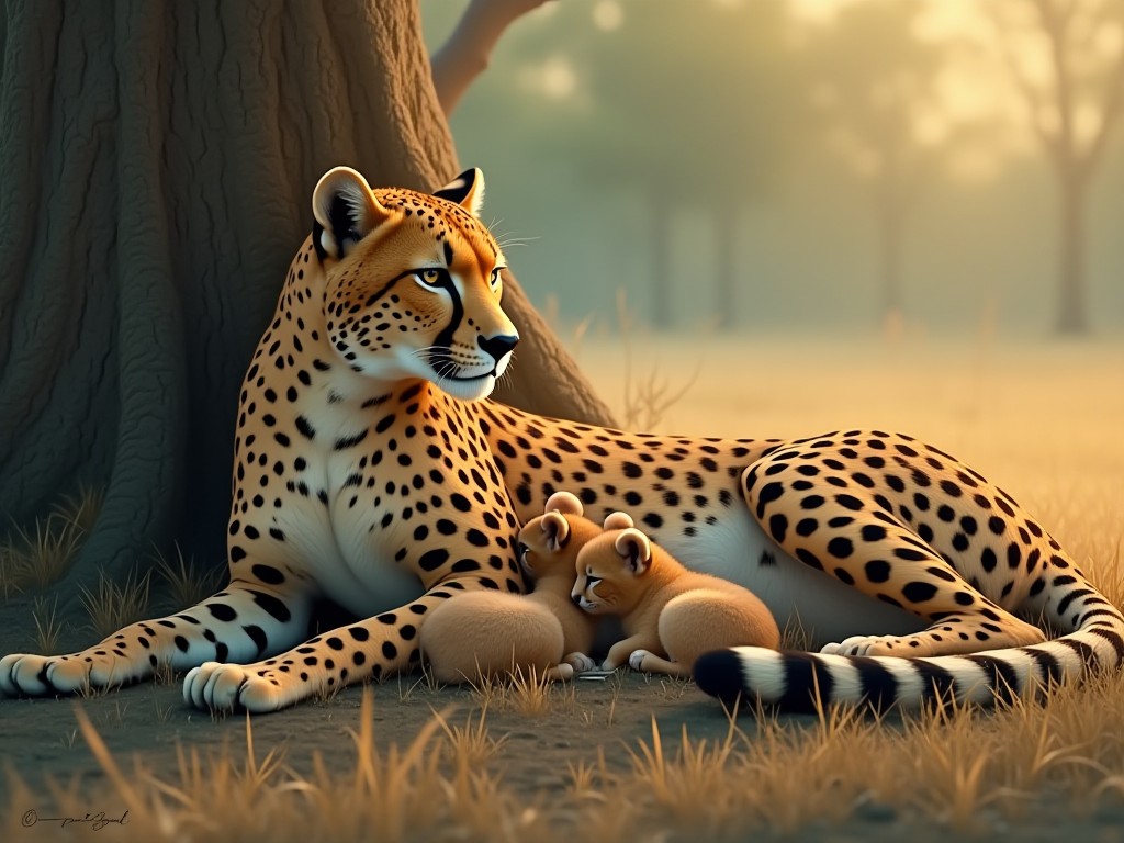 Cheetah xinh xắn chào đời tại Ấn Độ - Dấu hiệu tươi sáng của dự án phục hồi động vật hoang dã