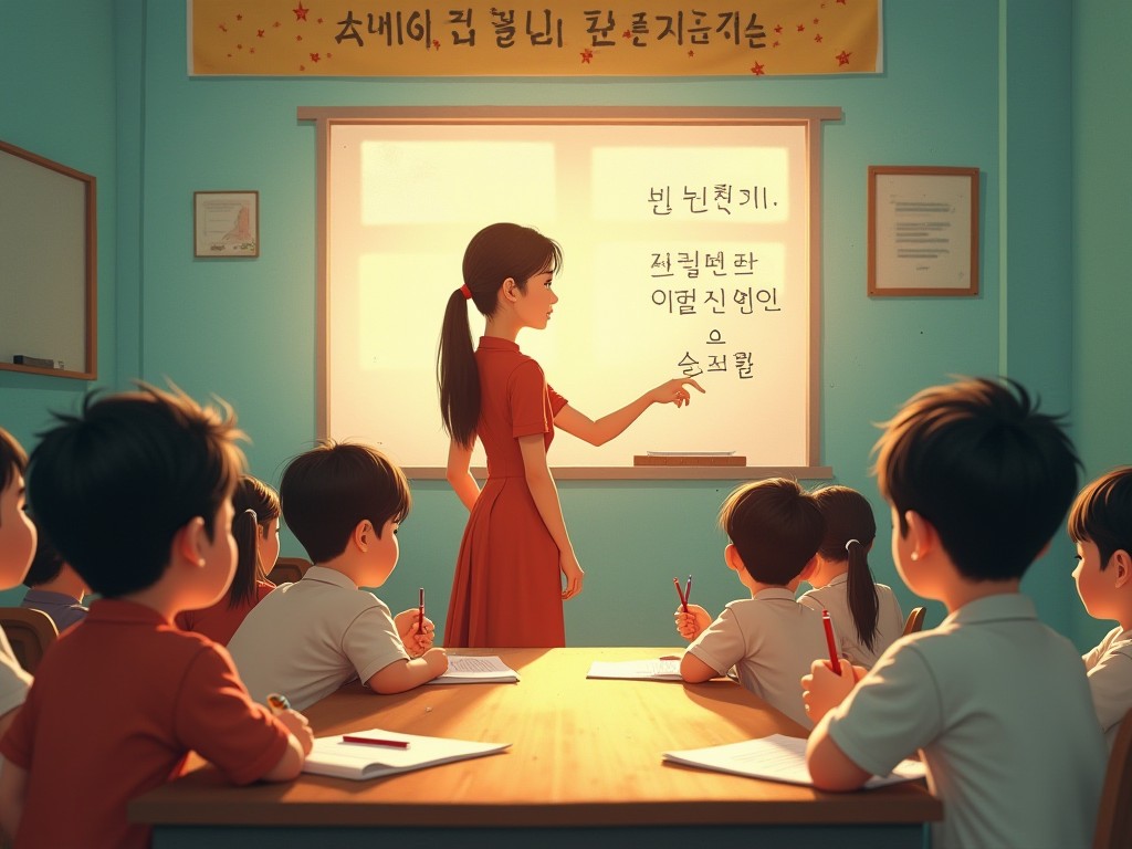 Lớp tiếng Hàn miễn phí tại mái ấm: Cơ hội mới cho trẻ em có hoàn cảnh khó khăn