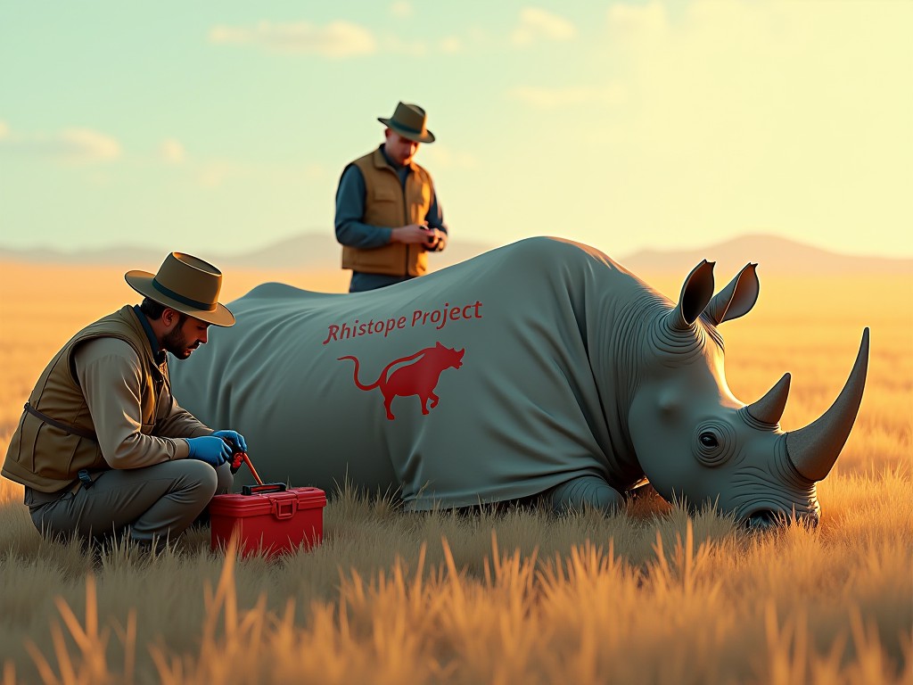 Phát minh độc đáo: Nhúng đồng vị phóng xạ vào sừng tê giác để chống trộm cắp