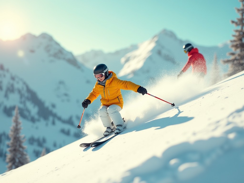 Áo giáp túi khí thông minh bảo vệ vận động viên trượt tuyết tốc độ cao tại Olympic mùa đông